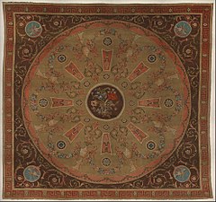 Carpet; by Robert Adam; 1770–1780; knotted wool; 505.5 x 473.1 cm; Metropolitan Museum of Art, New York City