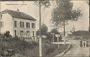 Carte postale représentant la Poste de Darnieulles entre 1880 et 1945.
