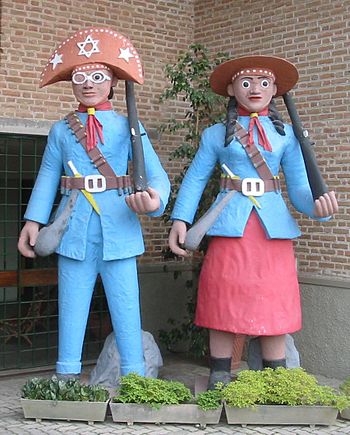 Giant Clay sculptures in Caruaru.