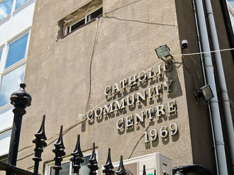 The Catholic Community Centre was built on top of Zoca Flank Battery in 1969. Catholic Community Centre.jpg