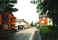 Caersws village centre, complete with Texaco garage and spar shop