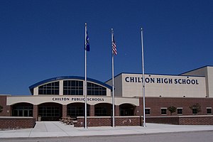 ChiltonWisconsinHighSchoolEntranceJuly2007.jpg