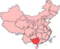Guangxi asendikaart