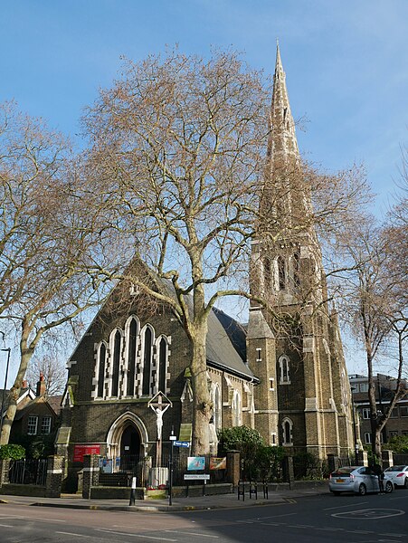 Christ Church in Cubitt Town, built in 1852-54 and now a Grade II* listed building