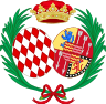Coat of Arms of Catherine Charlotte, Princess of Monaco.svg