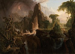 Expulsion from the Garden of Eden by Thomas Cole (1828).