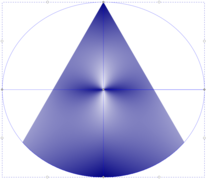 Dreieck, mit dem Sternwerkzeug erzeugt und dann mit Objekt in Pfad verwandeln behandelt
