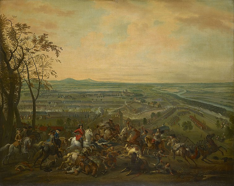 File:Copy after Jan van Huchtenburgh (Haarlem 1647-Amsterdam 1733) - The Battle of Luzzara, 1702. - RCIN 404901 - Royal Collection.jpg