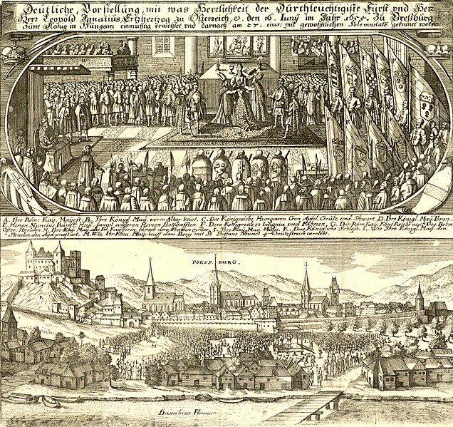 File:Coronation of Emperor Leopold at St. Martin's Cathedral, 1655.jpg