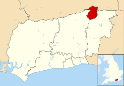 Localização de Crawley em West Sussex
