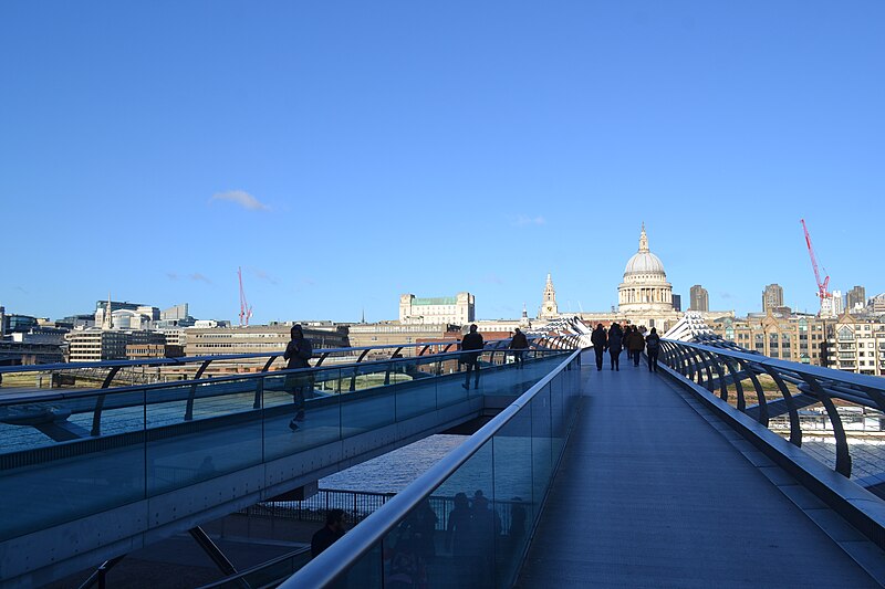 File:Crossing the Millennium Bridge, (38889612234).jpg