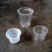 vasos desechables de plástico