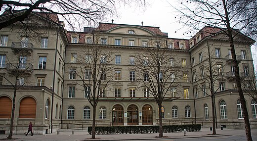Zetel van het Federaal Departement van Financiën in Bern.