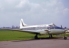 Cimber Air De Havilland Dove at Hanover Airport in 1970