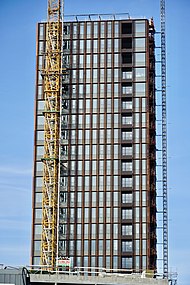 Dahlerups Tårn set fra syd. Februar 2021