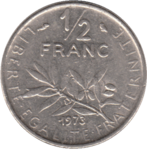 Un-demi franc Semeuse (1965).