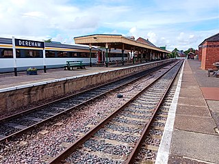 <span class="mw-page-title-main">Dereham railway station</span> Railway station in Norfolk, England