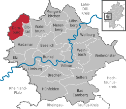 Läget för Dornburg i Landkreis Limburg-Weilburg