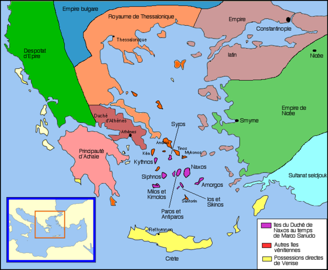 Carte historique de l'Égée