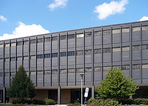 The Richard King Mellon building (1968) at Duquesne University was designed by architect Ludwig Mies van der Rohe, considered one of the pioneering masters of modern architecture. DuquesneMellonHall.JPG