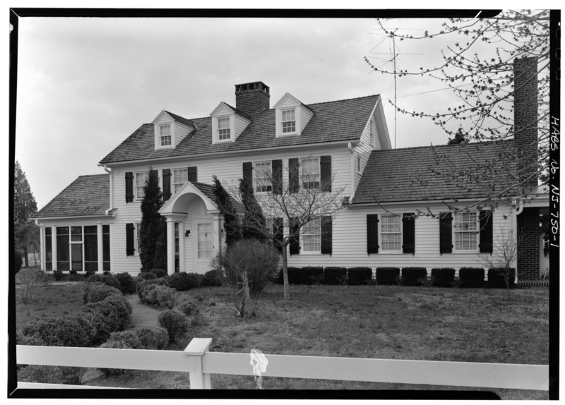 File:EAST FRONT - Benjamin Stites House, 400 Shore Road (U.S. Route 9), Cape May, Cape May County, NJ HABS NJ,5-CAPMAC,1-1.tif