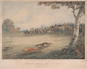 Coursing [one of a pair]: Hampton Court Park. Plate 2. \