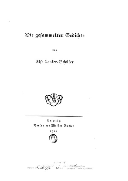 File:Else Lasker Schueler Die gesammelten Gedichte 1917.pdf