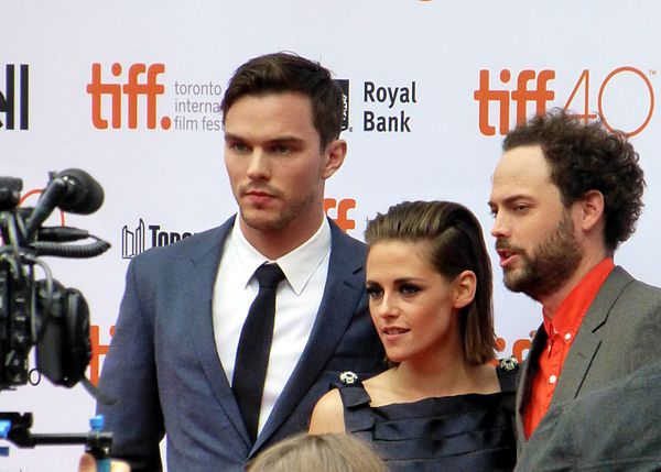 Doremus with Kristen Stewart and Nicholas Hoult at the premiere of Equals, 2015