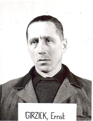 <span class="mw-page-title-main">Ernst Girzick</span> SS Officer and Holocaust perpetrator