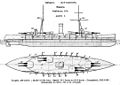 España class battleship diagrams Brasseys 1923.jpg