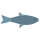 Fish icon grey