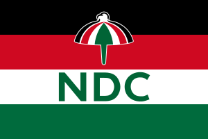 Flag of the National Democratic Congress (Ghana).svg