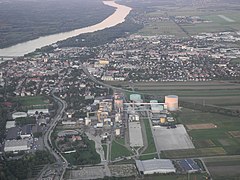 Widok z lotu ptaka na Tulln