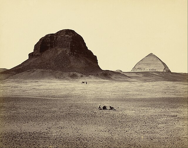 The Pyramids of Dahshoor, From the East by Francis Frith (1857)