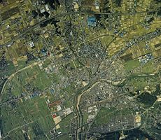 Fukuroi city center area Aerial photograph.1988.jpg