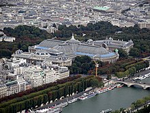 Hình ảnh của Grand Palais nhìn từ Tháp Eiffel