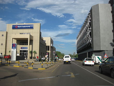 Street scene in Gaborone