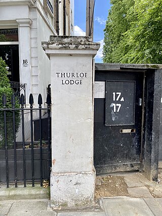 <span class="mw-page-title-main">Thurloe Lodge</span> Building in London, England