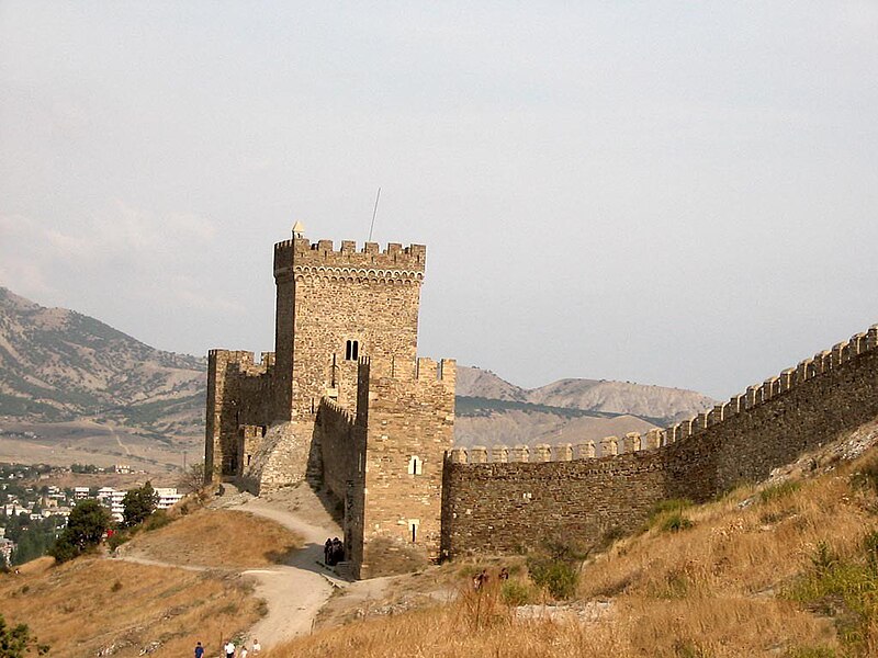 File:Genoese fortress tower.jpg