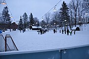 The grounds of Rideau Hall also includes a skating rink