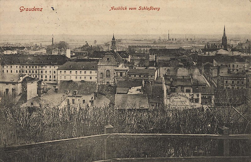 File:Graudenz, Westpreußen - Stadtansicht vom Schlossberg (Zeno Ansichtskarten).jpg