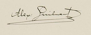 Signature de Alexandre Guilmant