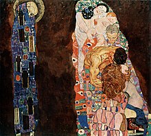Morte E Vita Klimt Gustav quadro stampa su tela KG13