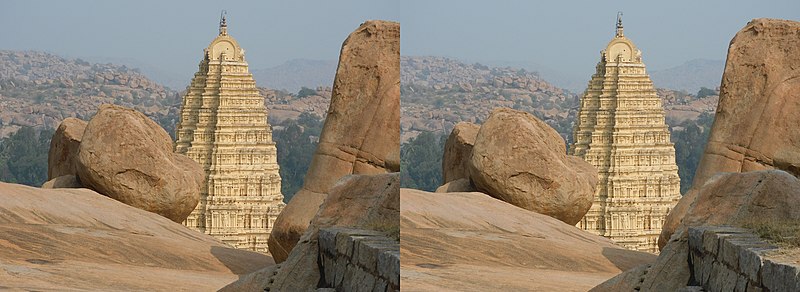 Virupaksha gopuram view from Hemakuta Hill