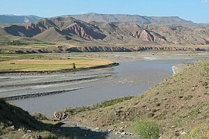 O vale do rio Arax, perto da fronteira com a Arménia