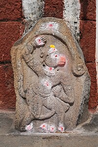 Hampi - Uddana Veerabhadra Temple - Hanuman - 2