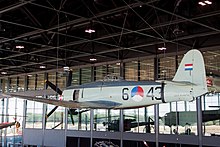 Former Royal Netherlands Navy Sea Fury FB.11 at the National Military Museum in Soesterberg Hawker Sea Fury at former airbase of Soesterberg.jpg