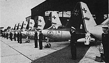 Marineflieger-Geschwader 1 Hawker Sea Hawks of the West German Marineflieger in August 1958.jpg