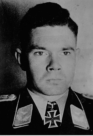 <span class="mw-page-title-main">Heinz Ebeling</span> German fighter ace and Knights Cross recipient