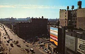 Houston and Crosby Streets, New York, a project of City Walls, Inc., through grants from the National Endowment for the Arts and the Bernhard Foundation. 1972. Destroyed.